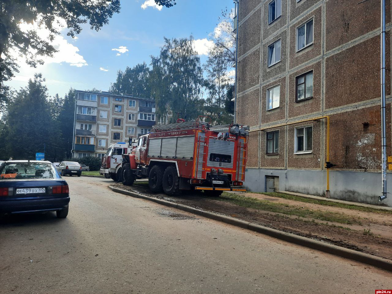 Задымление произошло в подъезде дома на улице Народной в Пскове : Псковская  Лента Новостей / ПЛН