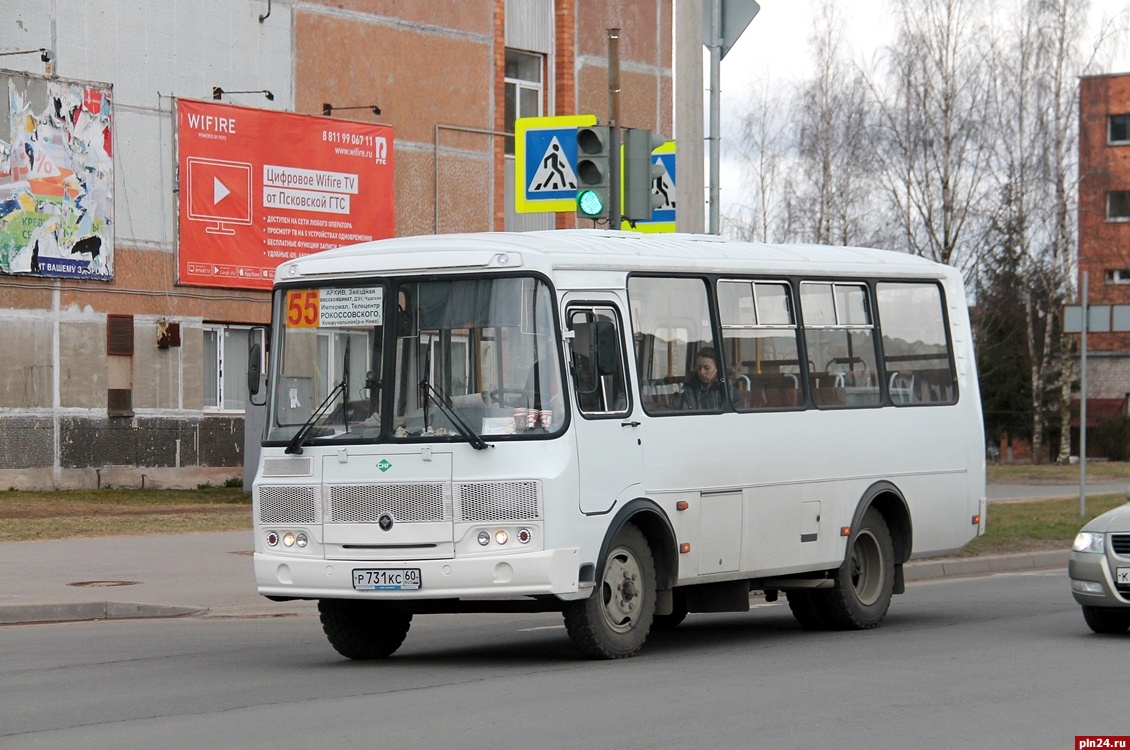 В Пскове и в Великих Луках запустили дневные автобусы : Псковская Лента  Новостей / ПЛН