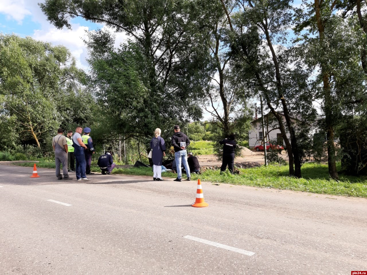 Двое детей погибли под колесами ВАЗа в Великих Луках. ФОТО и ВИДЕО :  Псковская Лента Новостей / ПЛН