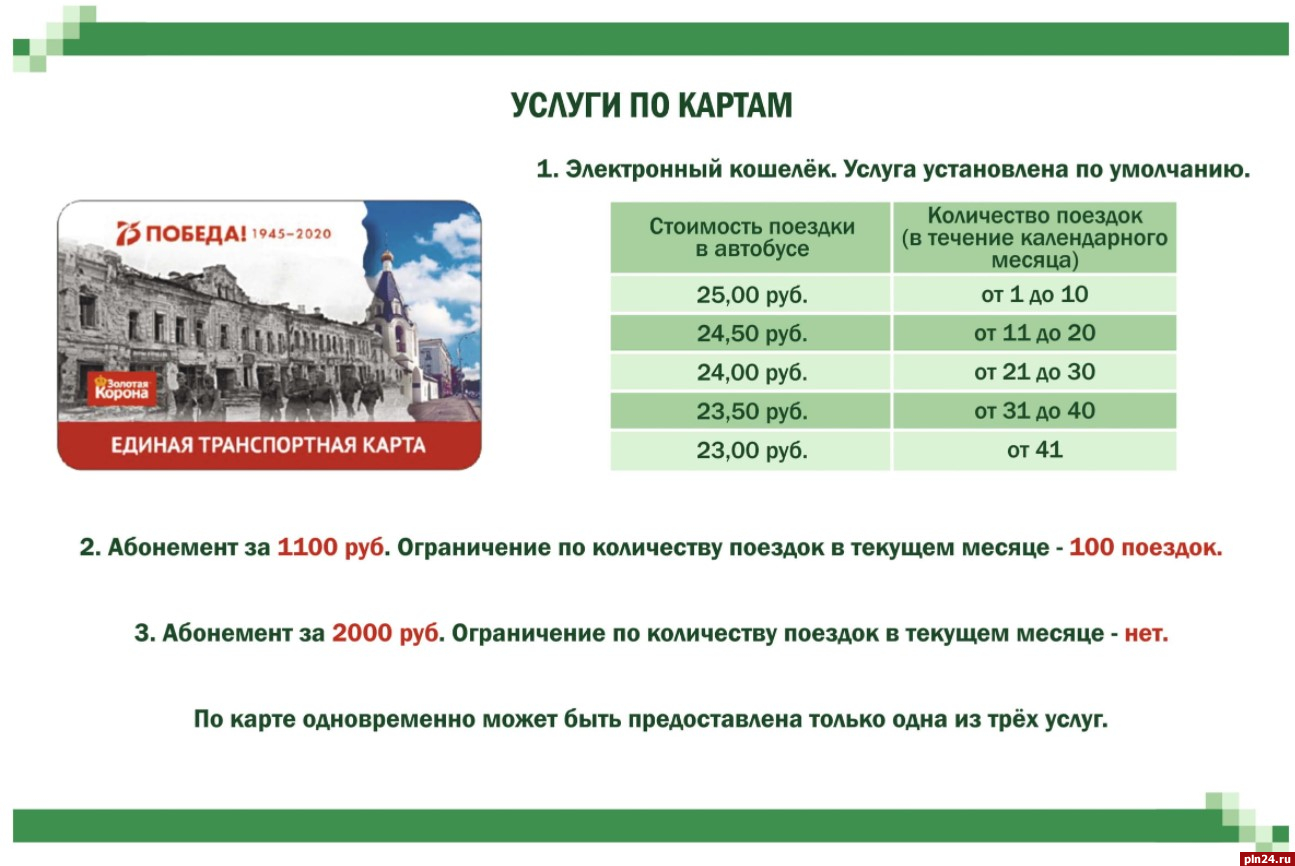 Транспортные карты начали действовать в псковских автобусах : Псковская  Лента Новостей / ПЛН