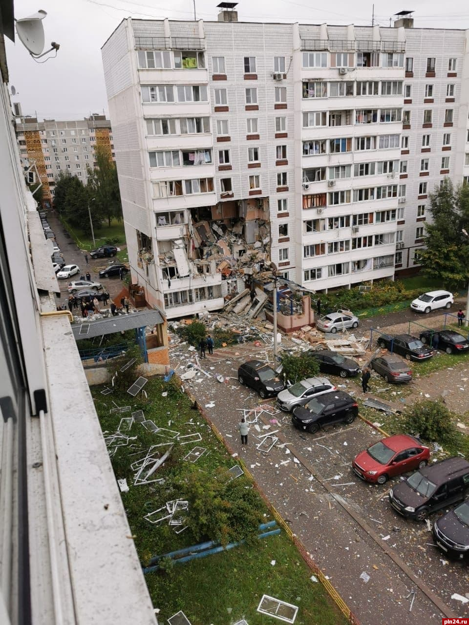 При взрыве газа в подмосковном городе обрушились конструкции трех этажей  дома : Псковская Лента Новостей / ПЛН