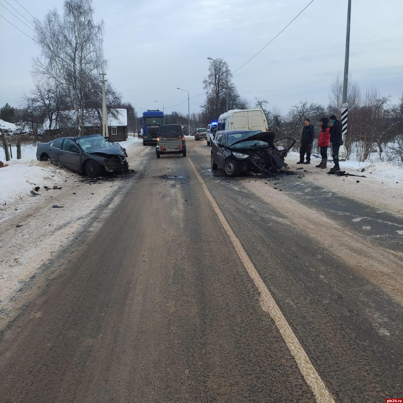 Подробности смертельного ДТП в Псковской области сообщили в полиции. ФОТО :  Псковская Лента Новостей / ПЛН