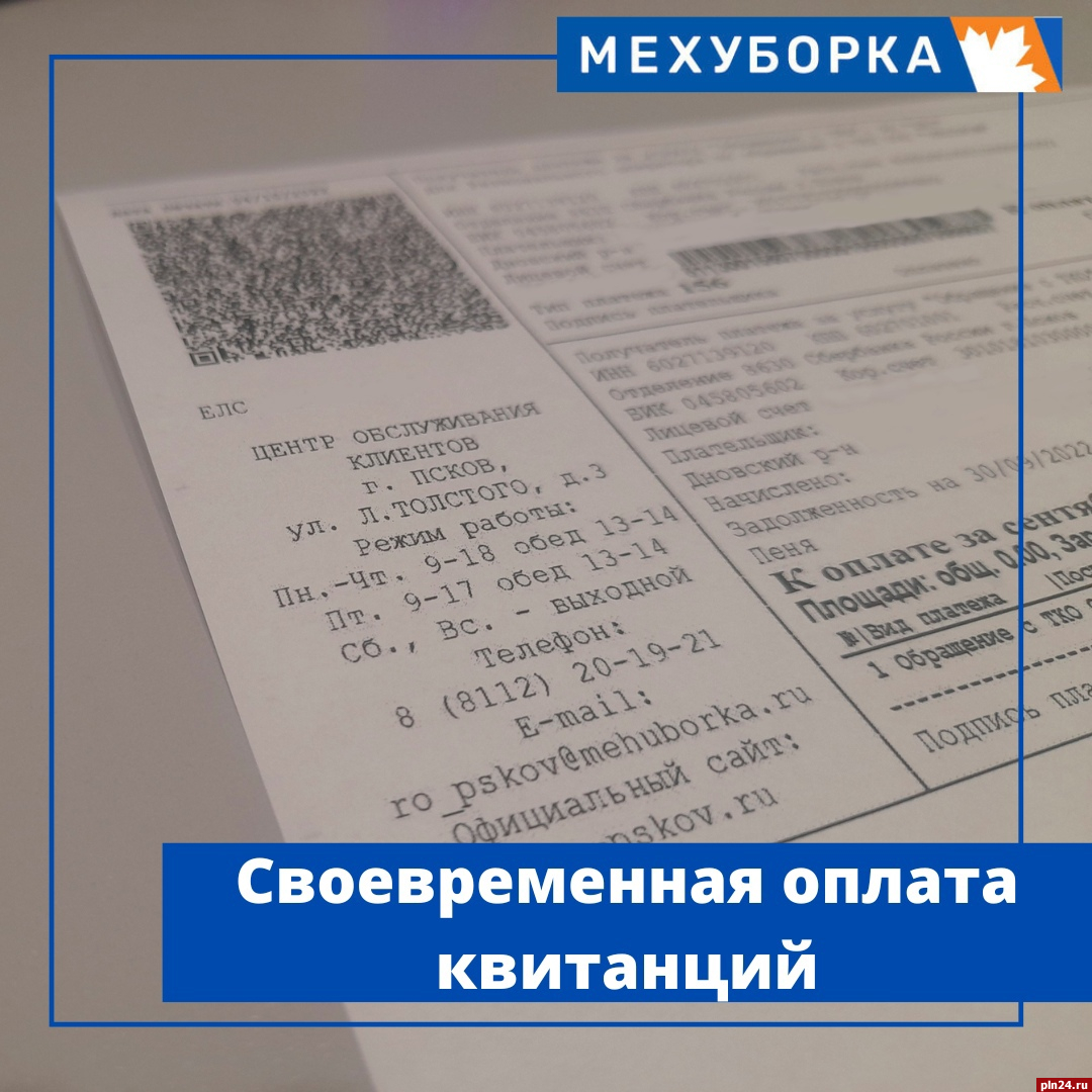 Способы оплатить услугу за вывоз ТКО перечислили псковичам : Псковская  Лента Новостей / ПЛН