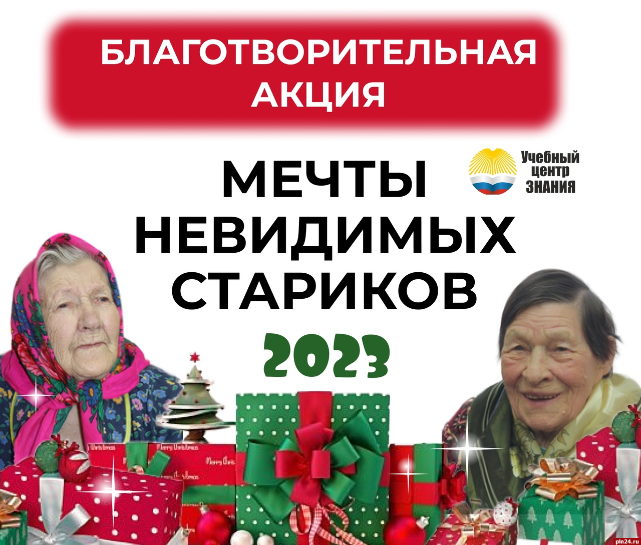 Акция по сбору новогодних подарков для одиноких пожилых людей стартовала в  Пскове : Псковская Лента Новостей / ПЛН