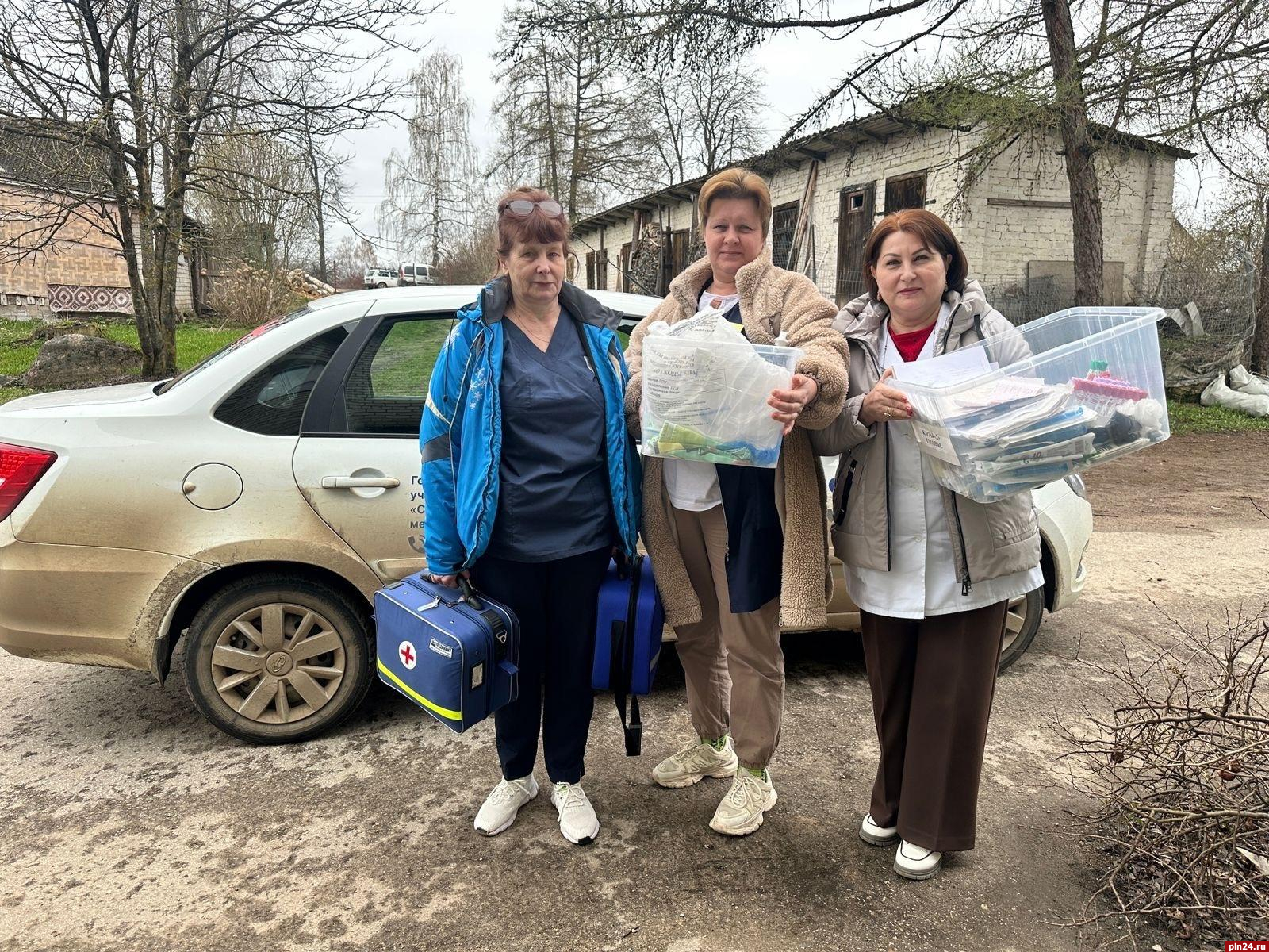 Профилактические осмотры маломобильных граждан провели специалисты  стругокрасненской межрайонной больницы : Псковская Лента Новостей / ПЛН