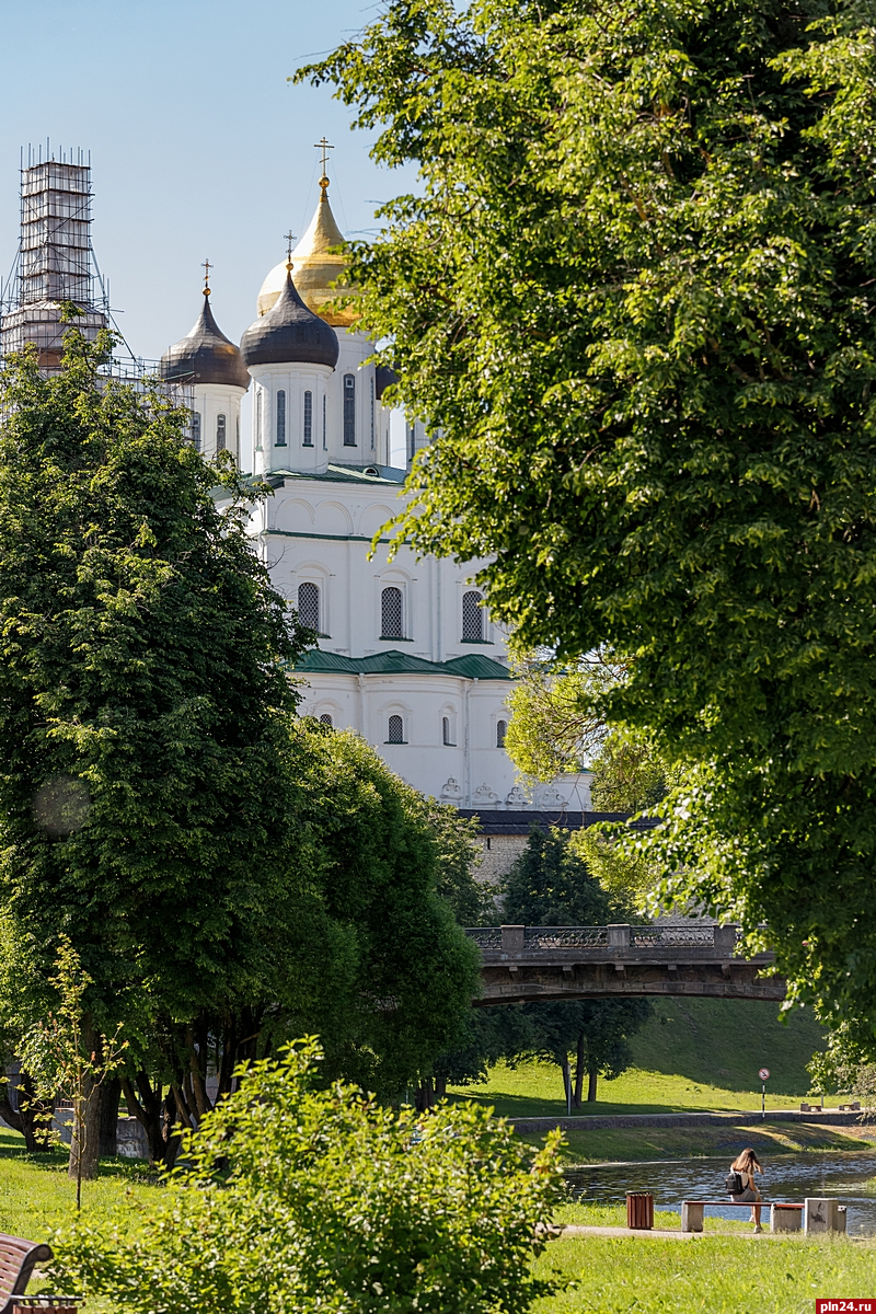 Жара в Пскове. ФОТОРЕПОРТАЖ : Псковская Лента Новостей / ПЛН