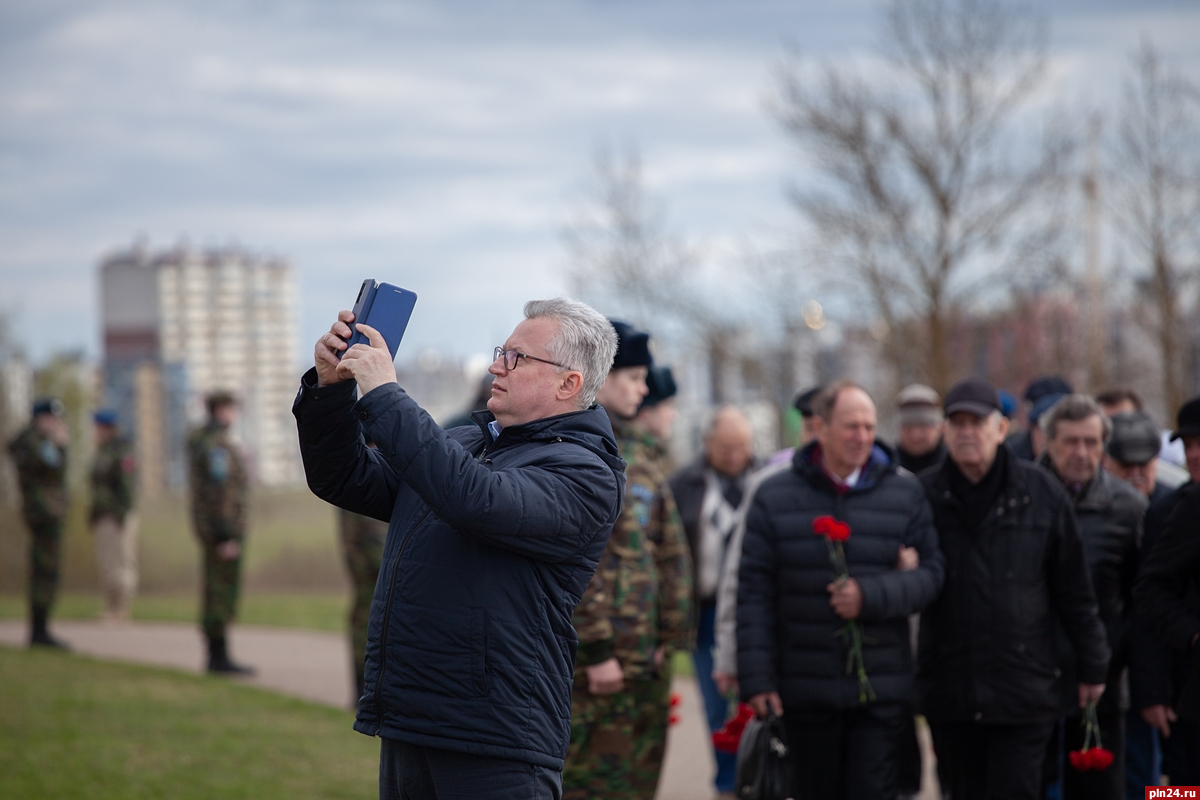 Митинг на горе Соколихе в День воинской славы. ФОТОРЕПОРТАЖ : Псковская  Лента Новостей / ПЛН