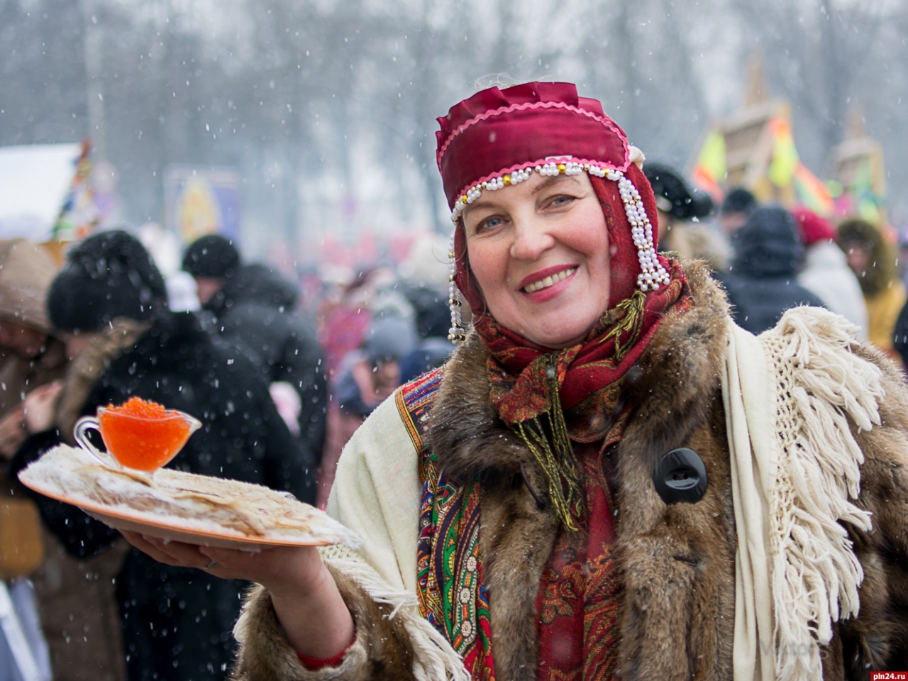 Масленица Витославлицы блины